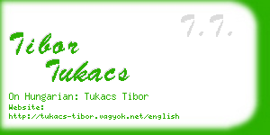 tibor tukacs business card